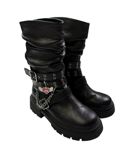 ACLENT（アクレント） ブーツ チャームベルトディティールブーツ