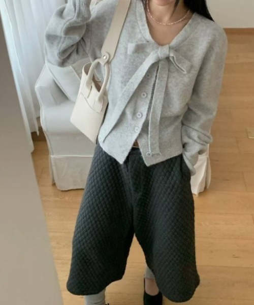 カーディガン フロントリボンカーディガン レディース : ZOZOTOWN