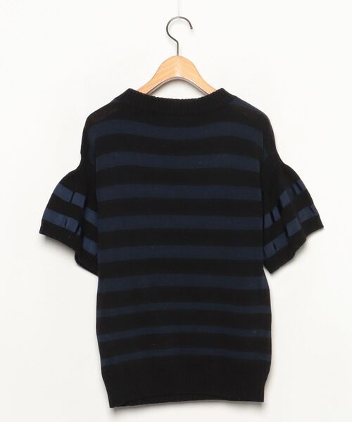 「sacai luck」 半袖ニット 1 ブラック レディース_画像2
