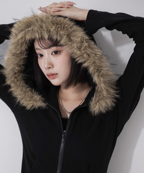 EMOBROTHER フェイクファー パーカー y2k EMOBROTHER フェイクファー パーカー y2k - メルカリ