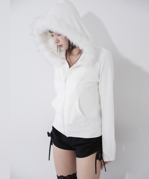 me+em select（ミームセレクト） パーカー 「 2color 」フェイク