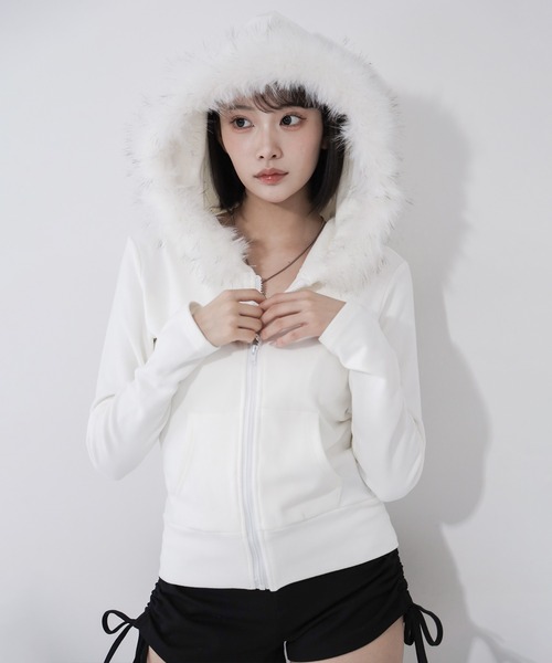 me+em select（ミームセレクト） パーカー 「 2color 」フェイク