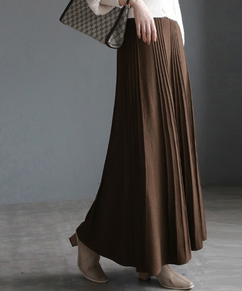 スカート プリーツロングスカート : ZOZOTOWN Yahoo!店 - 通販 - Yahoo