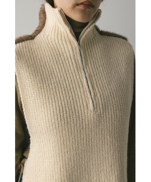 【新品タグ付き】stylemixer 2WAY ニットベスト ベージュ STYLEMIXER | 2WAYニットベスト (タンクトップ ) |SHEL'TTER WEBSTORE