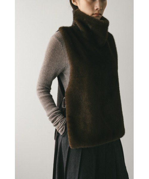 STYLEMIXER（スタイルミキサー） ベスト ジレ 2WAYフェイクファー