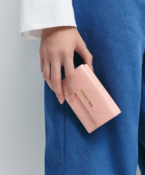 CHARLES ＆ KEITH（チャールズ&キース） 財布 Duo ドゥオ キルト