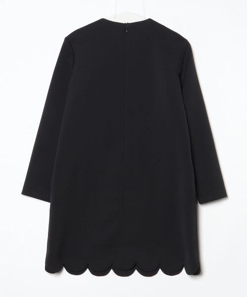 「YOKO CHAN」 長袖ワンピース 40 ブラック レディース_画像2