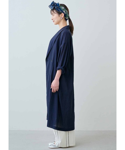 「MEDE19F」 コート MEDIUM ダークネイビー レディース_画像4