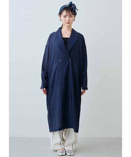 「MEDE19F」 コート MEDIUM ダークネイビー レディース_画像6