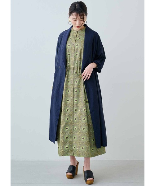 「MEDE19F」 コート MEDIUM ダークネイビー レディース_画像7