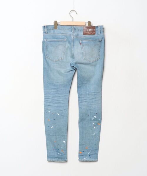 glamb　ラスティデニムイージーパンツ　ケミカルウォッシュ加工　インディゴ　2 glamb ラスティデニムイージーパンツ ケミカルウォッシュ加工