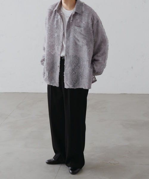 「epnok」 長袖シャツ MEDIUM グレー メンズ_画像9