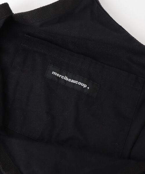 「mercibeaucoup，」 ワンポイントトートバッグ - ブラック レディース_画像4