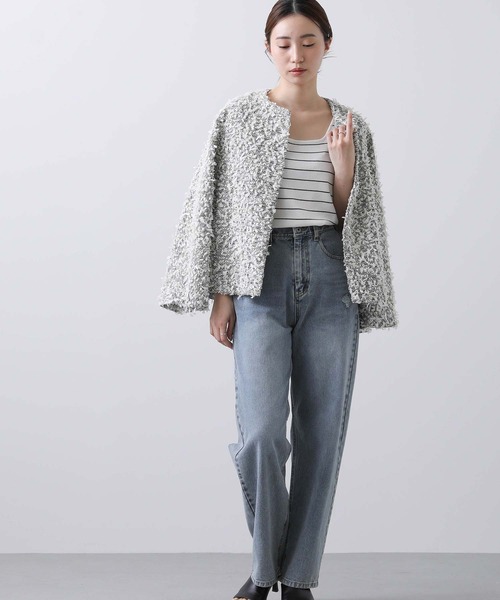 Sono（ソーノ） ノーカラージャケット 1 ダークネイビー レディース