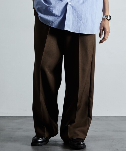 「FREAK'S STORE」 スラックス MEDIUM ブラウン メンズ_画像9