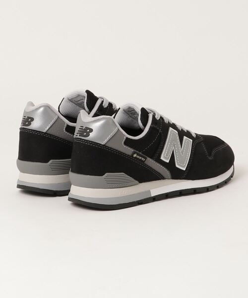 「New Balance」 ローカットスニーカー 24.5cm ブラック メンズ_画像2