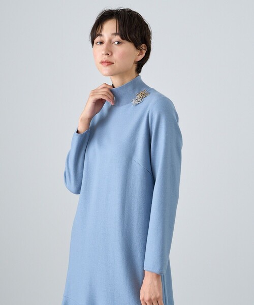 ANAYI（アナイ） 長袖ワンピース 36 ネイビー レディース : ZOZOTOWN