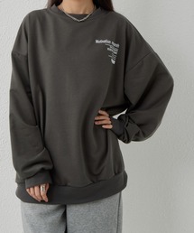 「MAISON DE THERESE」 スウェットカットソー L ダークグレー レディースの画像3