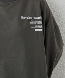 「MAISON DE THERESE」 スウェットカットソー L ダークグレー レディースの画像5