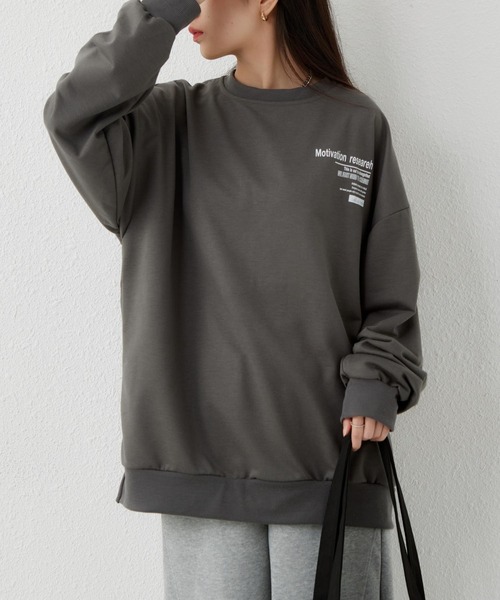 「MAISON DE THERESE」 スウェットカットソー L ダークグレー レディースの画像7