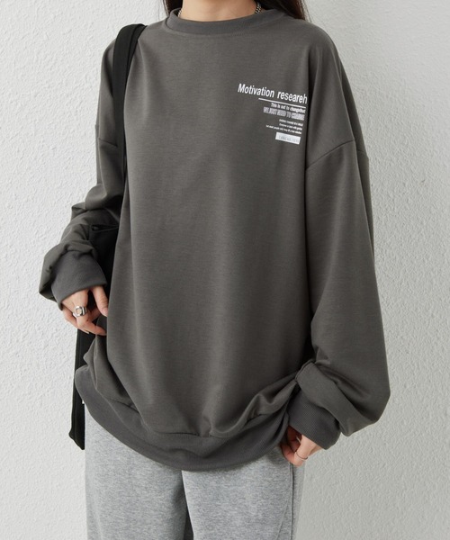 「MAISON DE THERESE」 スウェットカットソー L ダークグレー レディースの画像9