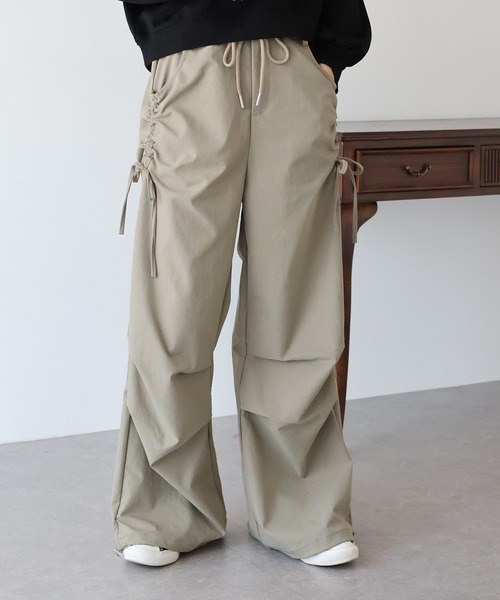 「BLUEEAST」 カーゴパンツ MEDIUM チャコールグレー レディース_画像3