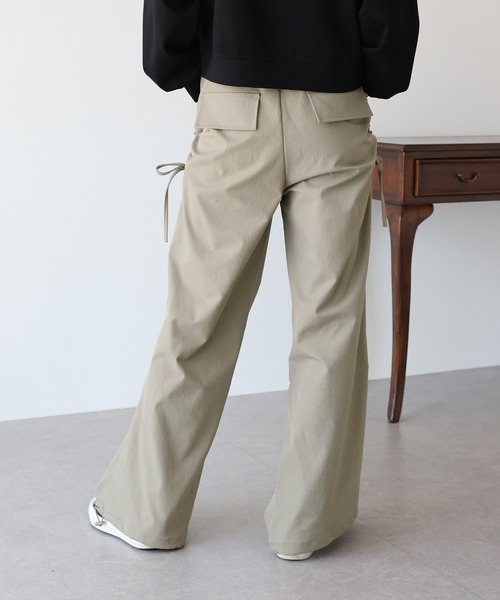 「BLUEEAST」 カーゴパンツ MEDIUM チャコールグレー レディース_画像4
