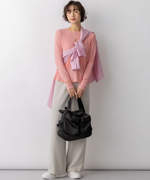 大きいサイズ　23区　カンクリーニ　シャーティング　上質チュニックシャツ　48 23区（ニジュウサンク） ブラウス シャツ CANCLINI シャーティング