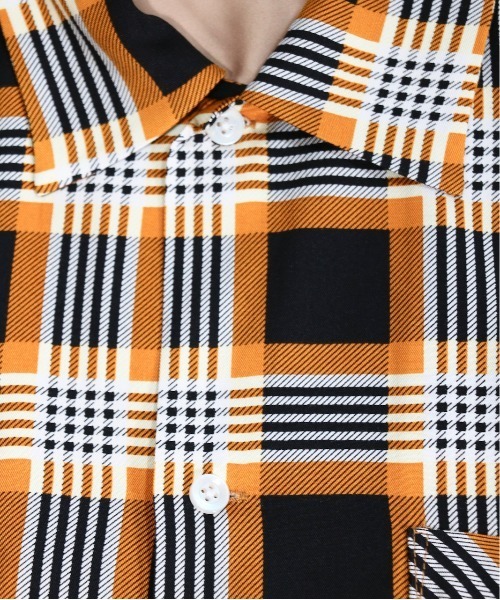 「C.E.L.STORE」 長袖シャツ LARGE マスタード メンズ_画像3