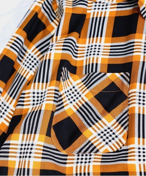 「C.E.L.STORE」 長袖シャツ LARGE マスタード メンズ_画像6