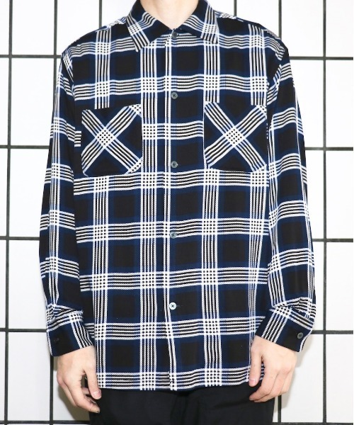 「C.E.L.STORE」 長袖シャツ LARGE マスタード メンズ_画像9