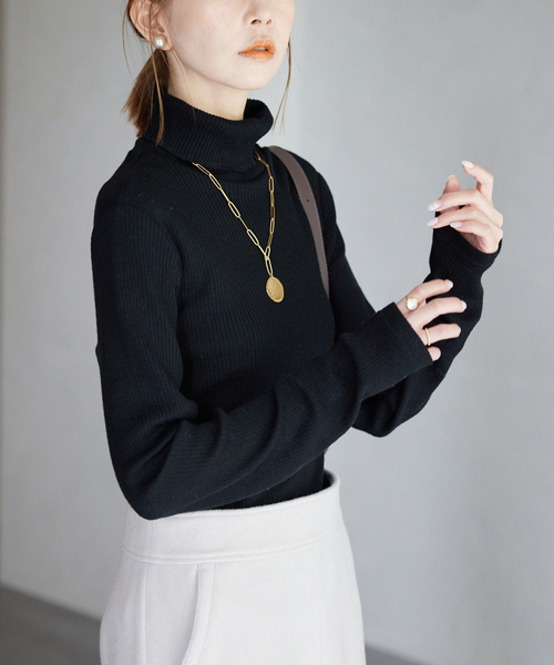 SLOBE IENA RICHESS ハイネックプルオーバー　スローブイエナ SLOBE IENA（スローブイエナ）の「RICHESS ハイネックプルオーバー