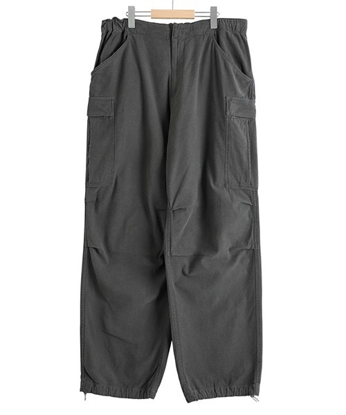 カーゴパンツ GOLD / ゴールド：LIGHT BACKSATIN EASY CARGO PANTS：25B-GL42578「MUS」 メンズ
