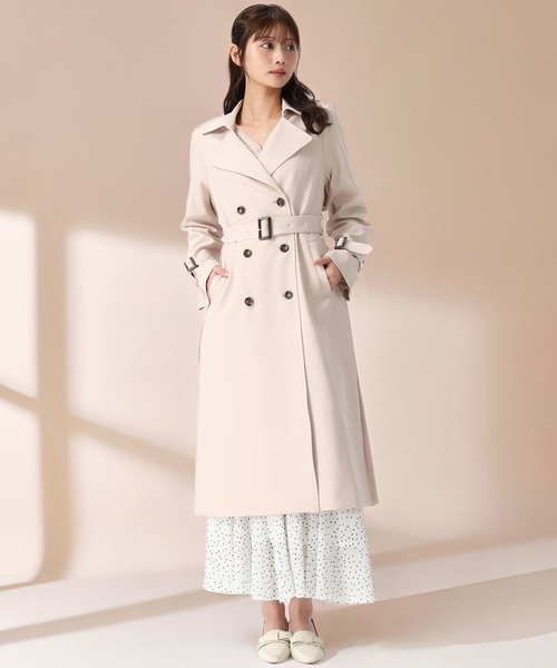 MACPHEE ベージュ トレンチコート 新品未使用 MACPHEE｜シャンブレーツイルトレンチコート