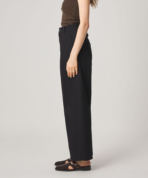 ワイドパンツ パンツ 「Steven Alan」リップル コットン タック トラウザーズ レディースの画像
