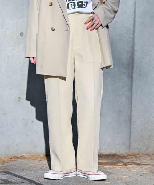 「B.C STOCK」 「Simplicite」スラックス SMALL ベージュ系その他 レディース_画像5