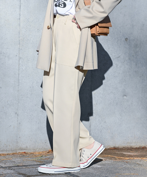 「B.C STOCK」 「Simplicite」スラックス SMALL ベージュ系その他 レディース_画像6