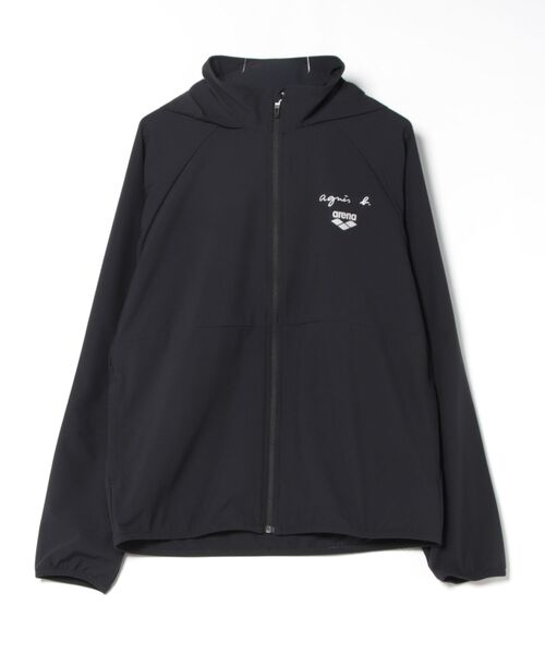「agnes b.」 「arena」ブルゾン「agnes b.コラボ」 MEDIUM ブラック レディースの画像