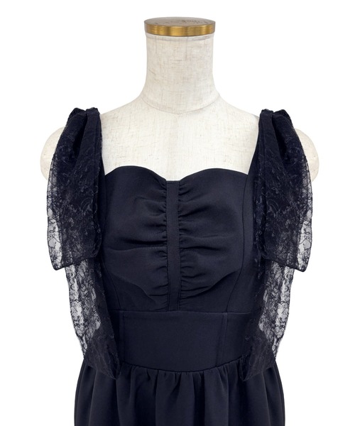 Rose Muse(ロゼミューズ) ドレス Lace ribbon tiered dress Rose Muse(ロゼミューズ) ドレス Lace ribbon tiered dress
