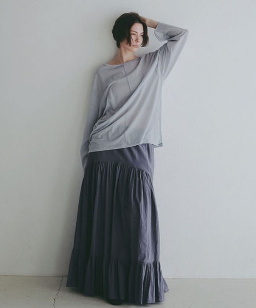 ETRE TOKYO（エトレトウキョウ） ロング スカート エアリーコットン