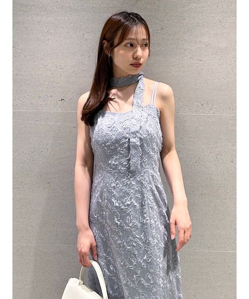 「SNIDEL」 キャミソールワンピース 1 アイボリー レディースの画像