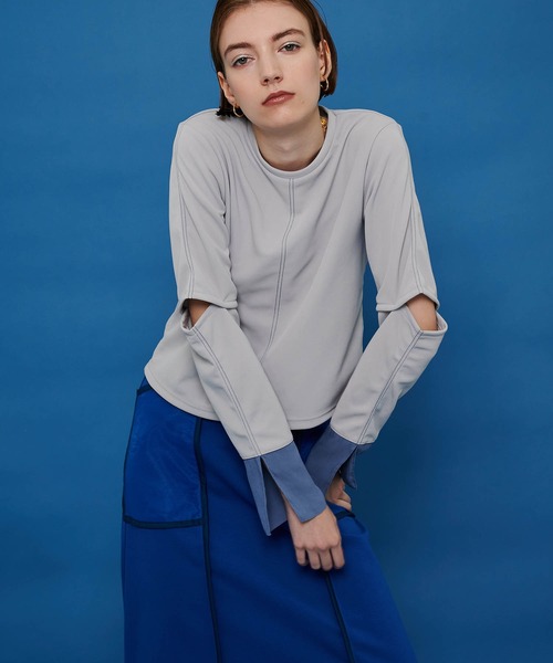 「A + TOKYO」 長袖カットソー FREE ブラック レディース_画像5