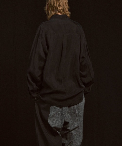 「MAISON SPECIAL」 長袖シャツ 2 ブラック メンズの画像