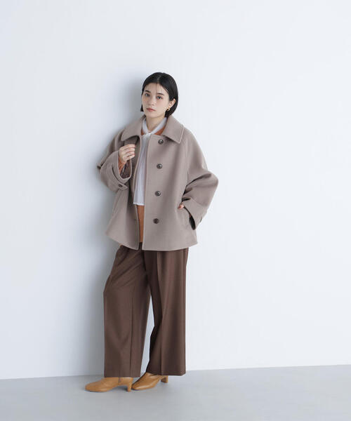 「NATURAL BEAUTY BASIC」 ジャケット MEDIUM ダークブラウン レディースの画像