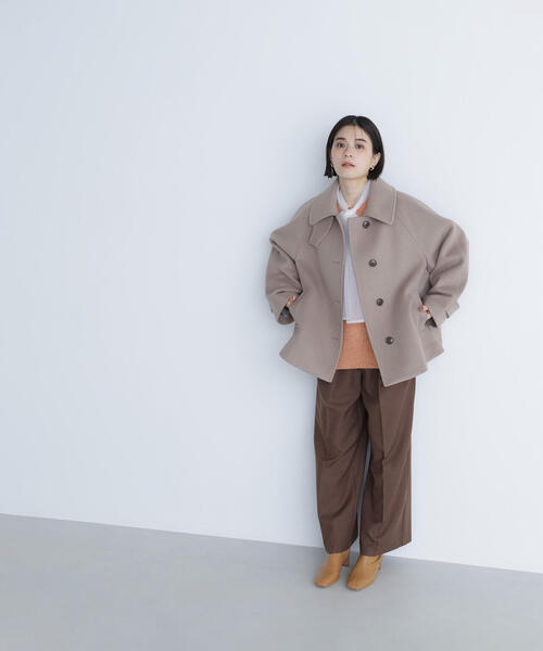 「NATURAL BEAUTY BASIC」 ジャケット MEDIUM ダークブラウン レディースの画像