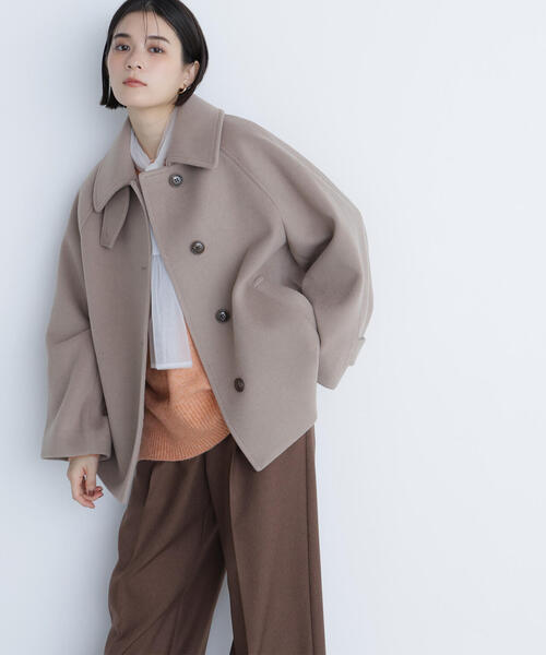 「NATURAL BEAUTY BASIC」 ジャケット MEDIUM ダークブラウン レディースの画像