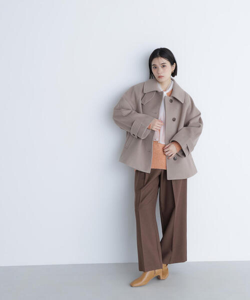 「NATURAL BEAUTY BASIC」 ジャケット MEDIUM ダークブラウン レディースの画像