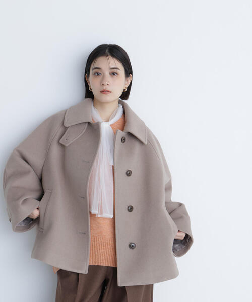 「NATURAL BEAUTY BASIC」 ジャケット MEDIUM ダークブラウン レディースの画像
