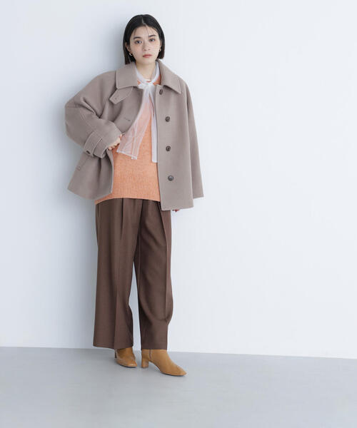 「NATURAL BEAUTY BASIC」 ジャケット MEDIUM ダークブラウン レディースの画像