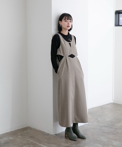 「Eimee Law」 サロペットスカート 38 ブラック レディースの画像